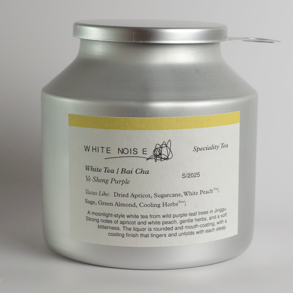 White Noise Aluminium Tea Caddy