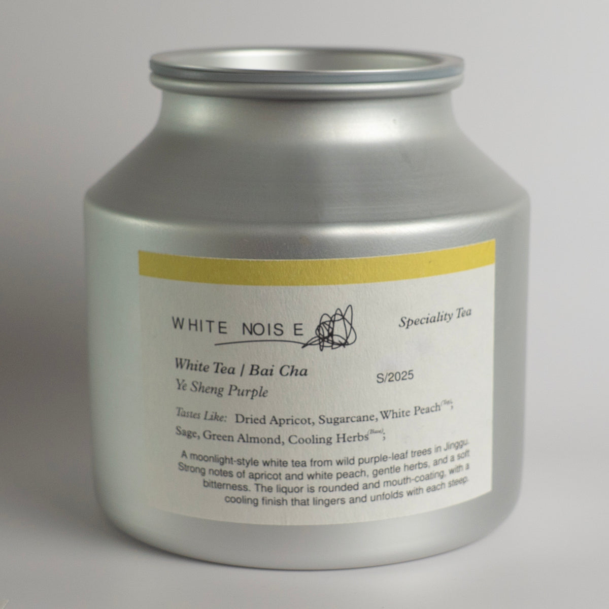 White Noise Aluminium Tea Caddy