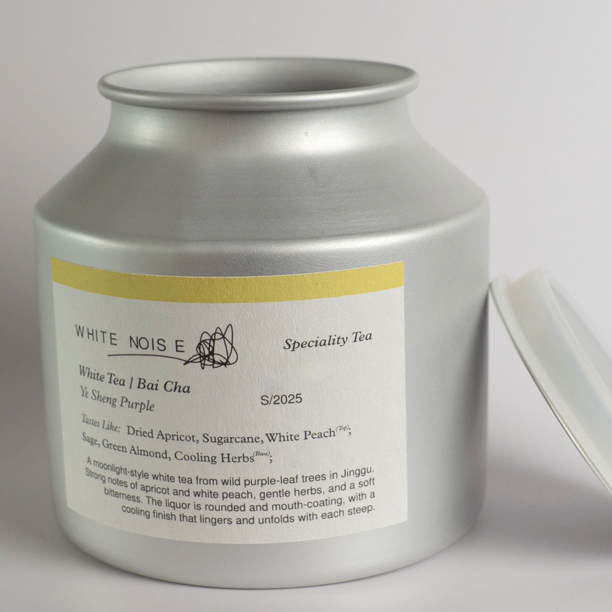 White Noise Aluminium Tea Caddy