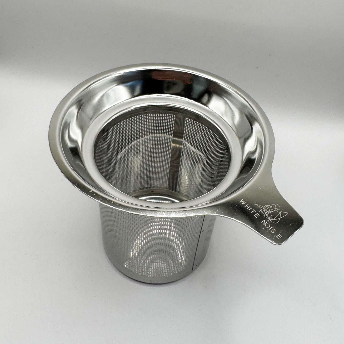White Noise Stainless Steel Tea Strainer